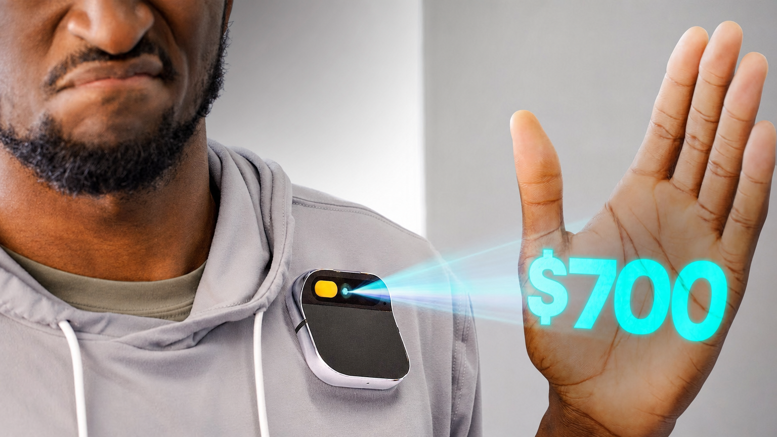 MKBHD's Humane AI Pin thumbnail — Thumbly's improved version