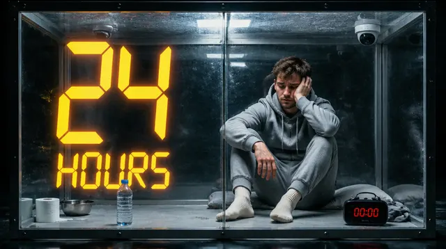 Challenge thumbnail example — 24 hours in a box