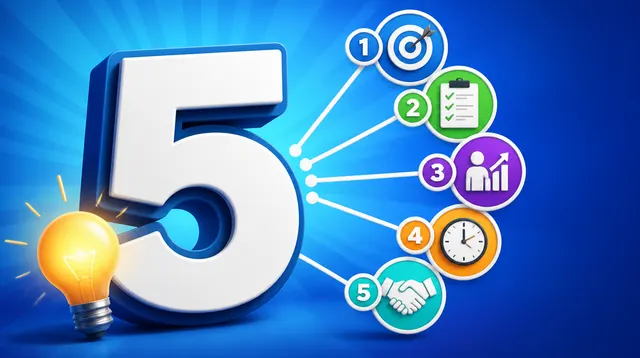Education thumbnail example — five tips