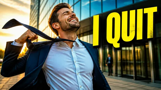 Challenge thumbnail example — quit job