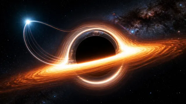 Faceless thumbnail example — space black hole